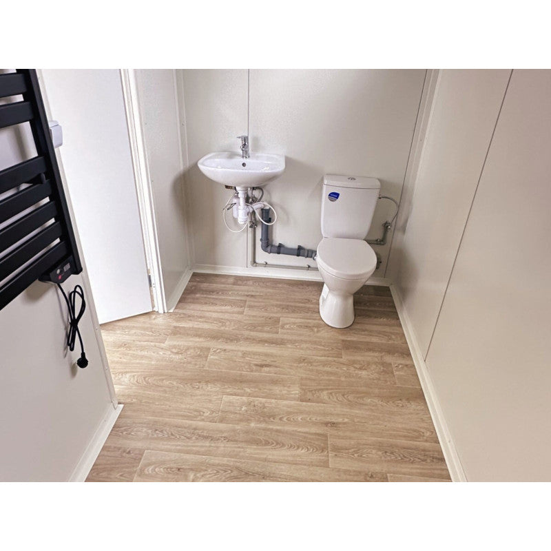 CONTENEDOR ELEVADO 7×3 M GRANDES VITRINAS / AIRE ACONDICIONADO / BAÑO ( Ref: 5905 )